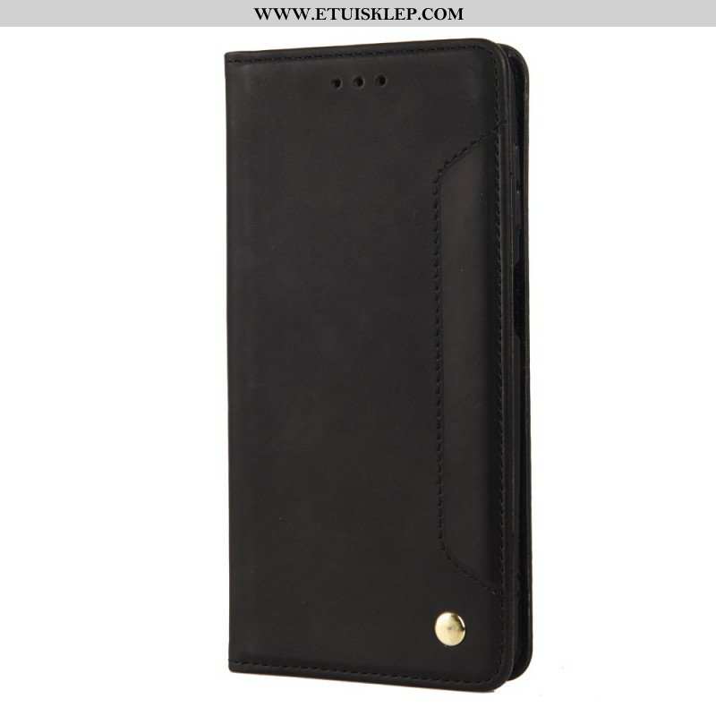 Etui Na Telefon do Samsung Galaxy A13 5G / A04s Etui Folio Dwukolorowy Biznesowy Efekt Skóry